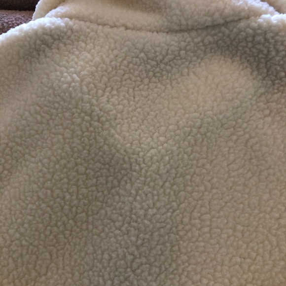 J. Crew Woman’s Sherpa Fleece Half-Zip Pullover Jacket X-Large Teddy Ivory - Picture 14 of 16